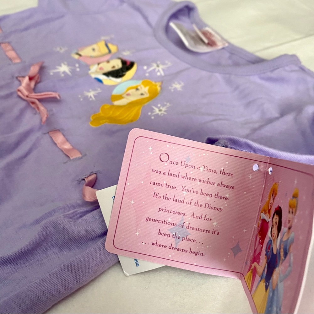 Disney Princess Lavender Sleep Shirt Size 7/8